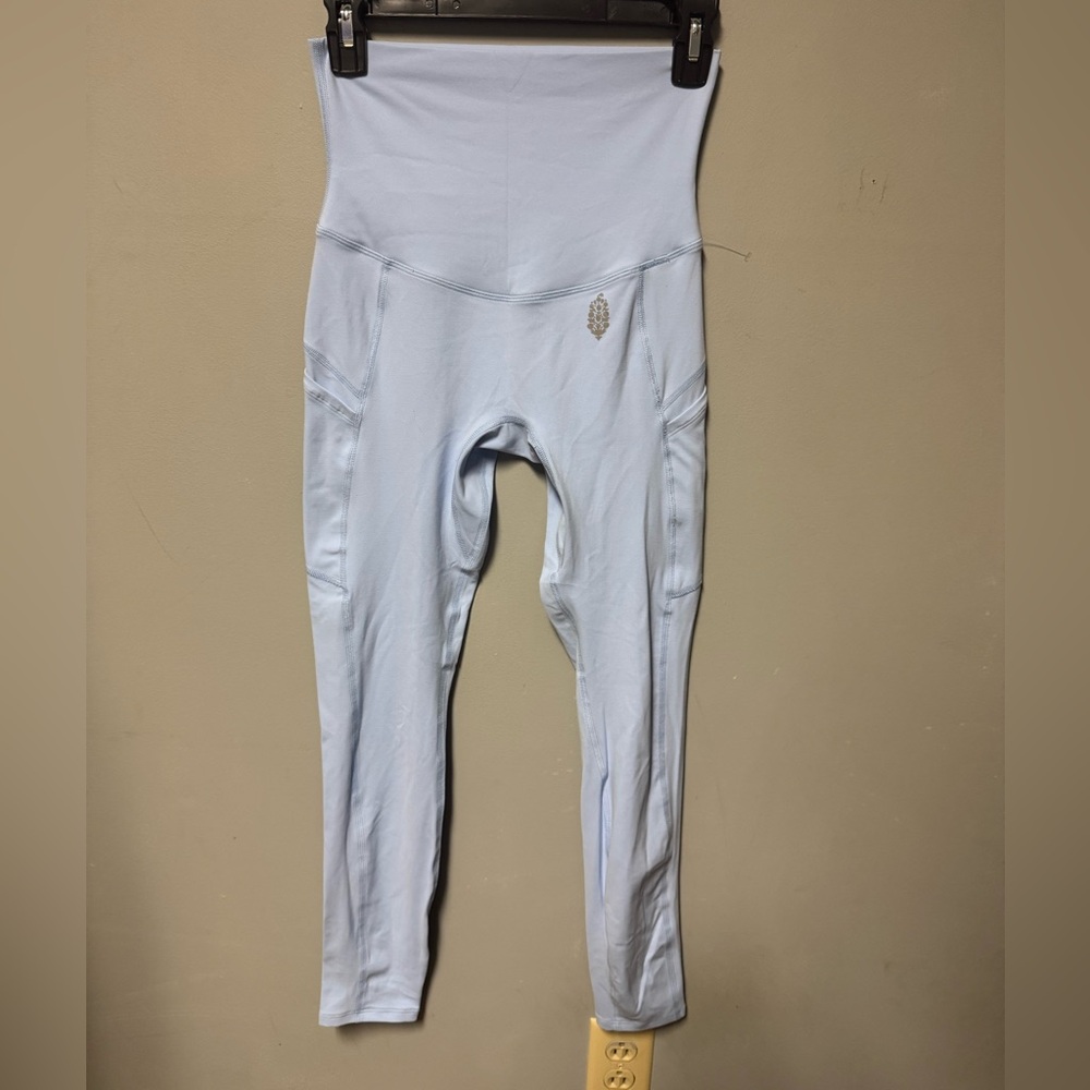 FP Movement Never Better Fold Over Leggings in Oxford Blue SZ XS Retail $98 NWOT - Picture 2 of 4